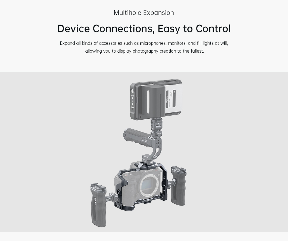 Falcam F22 & F38 & F50 QR Camera Cage for Panasonic Lumix S5 II & S5 IIX  C00B3401